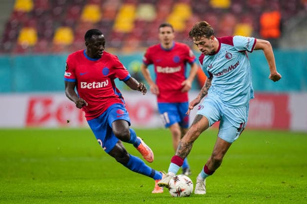UEFA Europa League: Fotbal Club FCSB v Feyenoord Bucharest - Luciano Valente of Feyenoord during the sixth match of the UEFA Europa League 2025 2026. The match is set between Fotbal Club FCSB and Feyenoord at Arena Nationala on 11 December 2025 in Bucharest, Romania. Copyright: xYannickxVerhoevenx