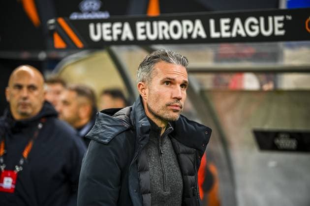 BUCHAREST , 11-12-2025 , National Arena , season 2025 2026 , UEFA Europa League football , League phase matchday 6 , match between FC Steaua Boekarest and Feyenoord , picture shows Feyenoord coach Robin van Persie FCSB - Feyenoord  x200123652x Copyright: