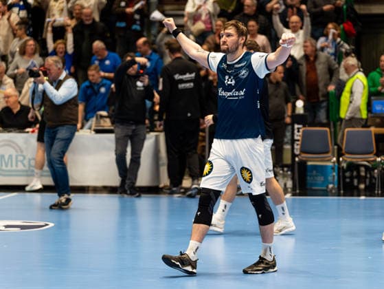 Gerdas Babarskas (Bergischer HC, 14) jubelt nach dem Spiel Bergischer HC vs. ThSV Eisenach, Handball, 1. Bundesliga, 16. Spieltag, Saison 2025 2026, 11.12.2025 Bergischer HC vs. ThSV Eisenach, Handball, 1. Bundesliga, 16. Spieltag, Saison 2025 2026, 11.12.2025 Wuppertal Copyright: xEibner-Pressefoto DamianxKruczynx EP_DKI