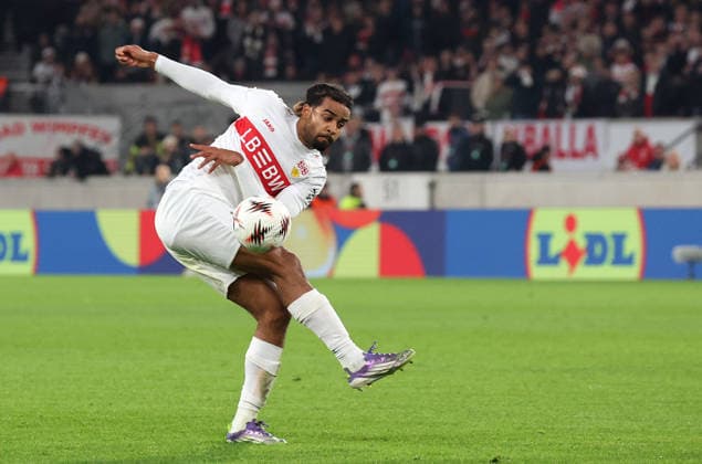 Stuttgart, Fußball UEFA Europa League, Saison 2025-2026, VfB Stuttgart vs. Maccabi Tel Aviv, Lorenz Assignon (VfB)