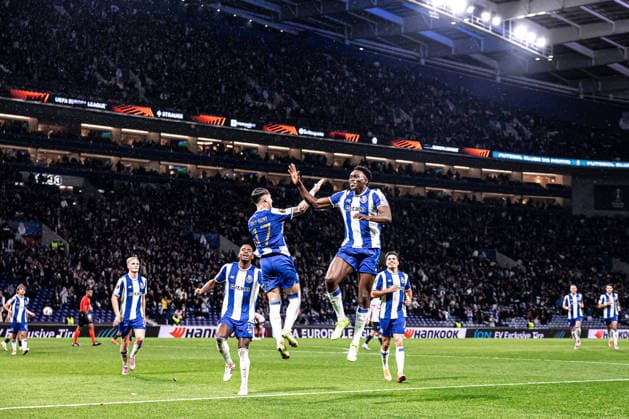 FC Porto v Malmo FF - UEFA Europa League 2025 26 League Phase MD6 PORTO, PORTUGAL - DECEMBER 11: Samu Omorodion and Borja Sainz of FC Porto celebrate scoring his sides second goal of the match during to the UEFA Europa League 2025 26 League Phase MD6 match between FC Porto and Malmo FF at Estadio do Dragao on December 11, 2025 in Porto, Portugal. (Photo by Joao Gregorio RSM Press via Photo Players Images Magara press) Porto Estadio do Dragao Portugal Copyright: xJoaoxGregoriox
