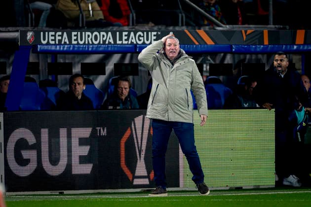 FC Utrecht trainer Ron Jans during the match FC Utrecht vs Nottingham Forest FC at the Stadium de Galgenwaard for the Europa League - League phase - Matchday 6 season 2025-2026 in UTRECHT, Netherlands on 11 december 2025, (photo by Marcel van Dorst EYE4images DeFodi Images)