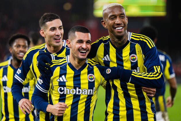 251211 Talisca of Fenerbahce celebrates after scoring the 0-4 goal during the UEFA Europa League football match between Brann and Fenerbache on December 11, 2025 in Bergen. Photo: Marius Simensen BILDBYRAN COP 238 MM0053 bbeng brann fenerbache football fotball fotboll jubel soccer uefa europa league Copyright: MARIUSxSIMENSEN BB251211ZD049