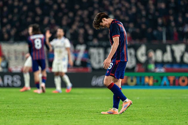 Keigo Tsunemoto (6 FC Basel 1893) after losing the UEFA Europa League match between FC Basel 1893 and Aston Villa at St. Jakob-Park, Basel, Switzerland. Copyright: xPriscilaxBütlerx xSPPx Sportspressphoto_SPR73009