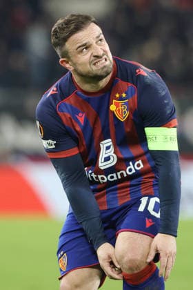 FC Basel - Aston Villa Xherdan Shaqiri (FC Basel) 11.12.2025 Stadion St.Jakob Park Basel, SCHWEIZ, Saison 2025 2026 Herren Fussball UEFA Europa League FC Basel - Aston Villa Xherdan Shaqiri (FC Basel)