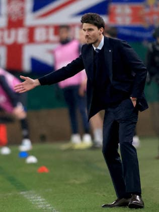 11.12.2025 Budapest(Hungary) Ferencvarosi TC-FC Glasgow Rangers Europa League men s football Danny Röhl Rangers coach :