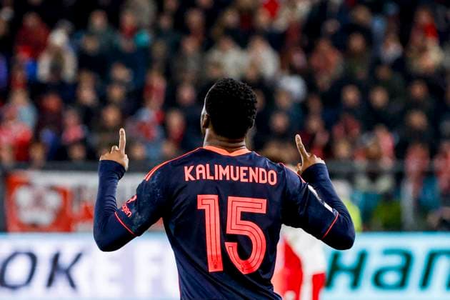 Arnaud Kalimuendo of Nottingham Forest shoots on goal and scores the 0-1 FC Utrecht v Nottingham Forest FC, UEFA Europa League 2025 26 League Phase MD6, FC Utrecht v Nottingham Forest FC, Stadion Galgenwaard, December 11, 2025, Utrecht, Netherlands.
