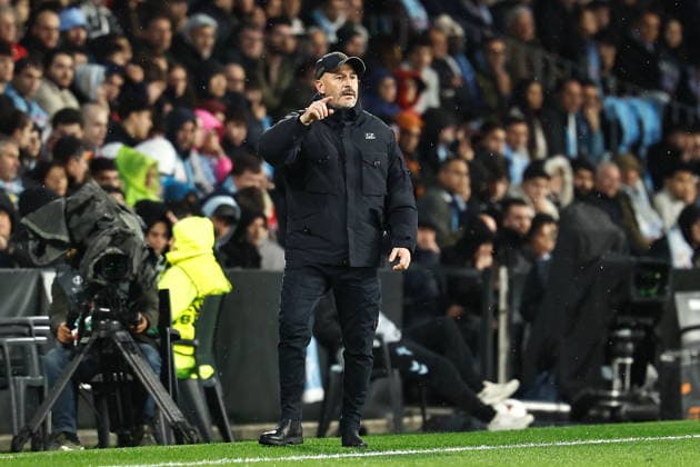 Vincenzo Italiano (Bologna), DECEMBER 11, 2025 - Football Soccer : UEFA Europa League league phase match day 6 between RC Celta de Vigo - Bologna FC 1909 at the Estadio Balaidos in Vigo, Spain. Noxthirdxpartyxsales  aflo_313321263