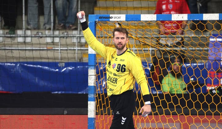 12.12.2025, Deutschland, Bietigheim, Handball 2. Bundesliga, SG BBM Bietigheim vs. Dessau-Roßlauer HV 06, Jan Hrdlicka (BBM)