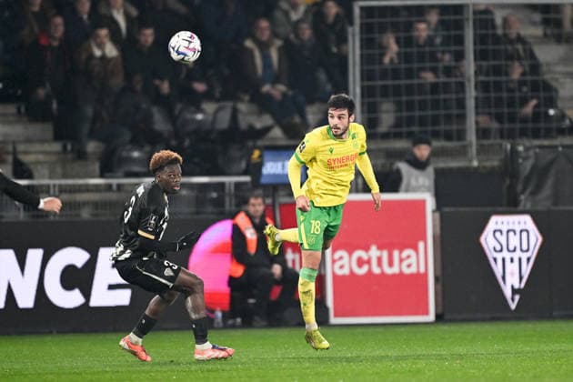 Angers SCO v FC Nantes - Ligue 1 McDonald s 2025 2026 18 Fabien CENTONZE (fcn) - 03 Jacques EKOMIE (sco) during the Ligue 1 McDonald s match between Angers and Nantes at Stade Raymond Kopa on December 12, 2025 in Angers, France. Angers France  Copyright: xFEPx 776348236