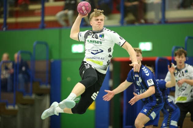Handball, Saison 2025 2026, 3. Liga, Staffel Nord-Ost, Männer. HG Hamburg-Barmbek - EHV Aue. Anton Briest (Aue). Wandsbek Hamburg
