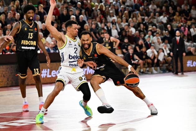 BASKET-BALL : AS Monaco VS Fenerbahce Beko - Turkish Airlines EuroLeague - 12 12 2025 Elie Okobo (ASM) - Turkish Airlines EuroLeague match between AS Monaco and Paris Basketball on December 12, 2025 at the Louis II Stadium in Monaco. MonacoMonaco  Copyright: xWilliamxCannarellax
