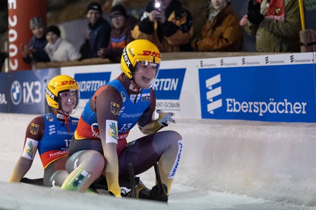 picture: Dajana Eitberger, Magdalena Matschina (GER) 12.12.2025 luge 2. FIL Eberspächer Luge World Cup, Utah Olympic Park, Park City, USA Women™s Doubles photographer: FIL Michael Kristen *** picture Dajana Eitberger, Magdalena Matschina GER 12 12 2025 luge 2 FIL Eberspächer Luge World Cup, Utah Olympic Park, Park City, USA Women™s Doubles photographer FIL Michael Kristen