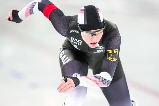 2025-12-13 - ISU World Cup Speed skating, Eisschnelllauf 4 HAMAR, NORWAY - DECEMBER 13: Lea Sophie Scholz of Germany during the ISU World Cup Speed Skating 4 at the Vikingskipet on December 13, 2025 in Hamar, Norway Hamar Vikingskipet Norway Content not available for redistribution in The Netherlands directly or indirectly through any third parties. Copyright: xDouwexBijlsmax