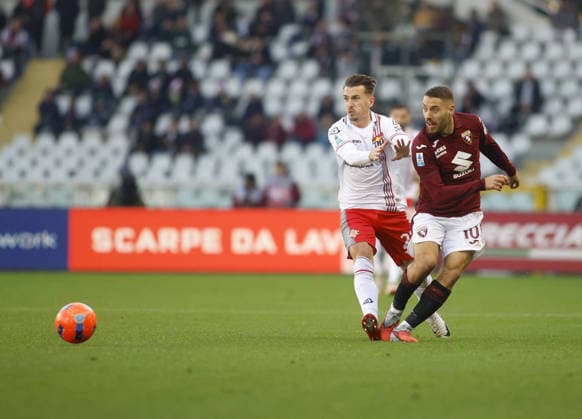 CALCIO - Serie A - Torino FC vs US Cremonese Nikola Vlasic of Torino FC during the Italian Serie A, 2025 26 season, football match between Torino FC and US Cremonese on 13 December 2025, at Stadio Olimpico â?? Grande Torino , Turin, Italy. Photo Nderim KACELI Turin Italy  Copyright: xIPAxSport ABACAx
