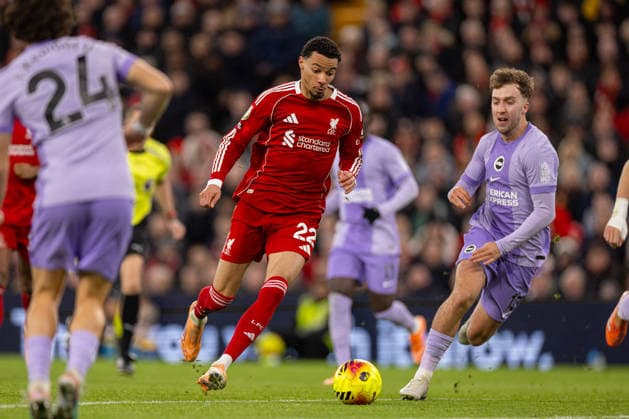 Football - FA Premier League - Liverpool FC v Brighton & Hove Albion FC LIVERPOOL, ENGLAND - Saturday, December 13, 2025: Liverpool s Hugo Ekitike during the FA Premier League match between Liverpool FC and Brighton & Hove Albion FC at Anfield. (Photo by David Rawcliffe Propaganda) LIVERPOOL Anfield MERSEYSIDE ENGLAND  Copyright: xDavidxRawcliffex P2025-12-13-Liverpool_Brighton-70