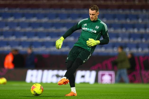 Bernd Leno of Fulham during the warm up Burnley v Fulham, Premier League, Football, Turf Moor, Burnley, UK - 13 Dec 2025Burnley Turf Moor United Kingdom EDITORIAL USE ONLY No use with unauthorised audio, video, data, fixture lists, club league logos or live services. Online in-match use limited to 120 images, no video emulation. No use in betting, games or single club league player publications. Copyright: xPaulxCurrie Shutterstockx 16081563aq