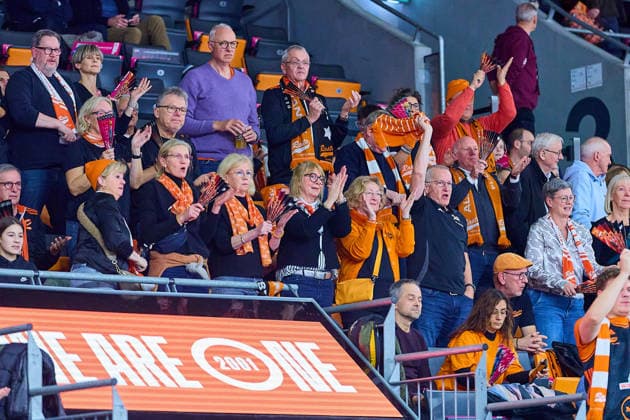 Mitgereiste Fans des RASTA Vechta GER, ratiopharm ulm vs. RASTA Vechta, Basketball, 10. Spieltag, EasyCredit Bundesliga, Spielzeit 2025 2026, 13.12.2025 GER, ratiopharm ulm vs. RASTA Vechta, Basketball, 10. Spieltag, EasyCredit Bundesliga, Spielzeit 2025 2026, 13.12.2025 Neu-Ulm Copyright: xEibner-Pressefoto GeraldxOelze-dexStoppanyx EP_ODS