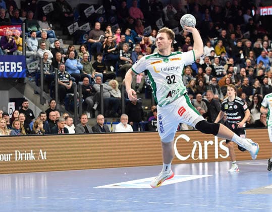 13.12.2025 - Handball - 1. Bundesliga DAIKIN HBL - Saison 2024 2025 - 17. Spieltag: HC Erlangen Metropolregion Nürnberg HCE - SC DHfK Leipzig - OGo - xOGox - Franz Semper (32, SC DHfK Leipzig )