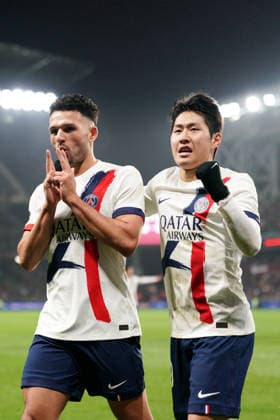 FC Metz v Paris Saint-Germain - Ligue 1 McDonald s 2025 2026 19 Lee KANG IN (psg) - 09 Goncalo MATIAS RAMOS (psg) during the Ligue 1 McDonald s match between Metz and Paris at Stade Saint-Symphorien on December 13, 2025 in Metz, France. Metz France  Copyright: xFEPx 776348230