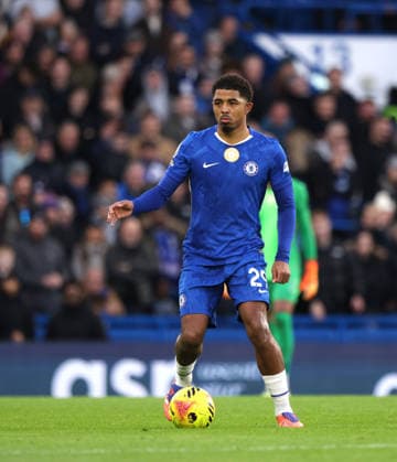 Wesley Fofana (C) at the Chelsea v Everton EPL match, at Stamford Bridge, London, UK on 13th December, 2025. 