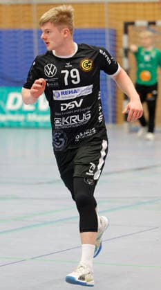 13.12.2025 Handball Männer Saison 2025 2026 Regionalliga TV Groß-Umstadt - GSV Eintracht Baunatal (31:26) Tim Botte (79 Baunatal) Groß-Umstadt Hessen Deutschland