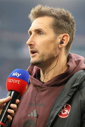 Cheftrainer Miroslav Klose (1.FC Nürnberg) beim Spiel der 2. Bundesliga (Saison 2025 26) FC Schalke 04 - 1. FC Nürnberg Copyright: Thomas Pakusch