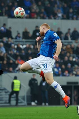 2025.12.14 xjfx 2.Bundesliga SV Darmstadt 98 - SC Preussen Muenster v.l., Paul Will (SV Darmstadt 98) in aktion, in action, (DFL DFB REGULATIONS PROHIBIT ANY USE OF PHOTOGRAPHS as IMAGE SEQUENCES and or QUASI-VIDEO)
