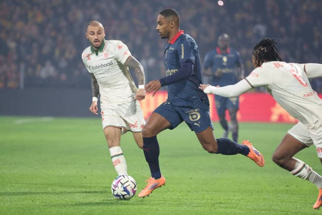 FOOTBALL : RC Lens vs OGC Nice - Ligue 1 J16 - 14 12 2025 Wesley SAÃD (RC Lens) lors du match RC Lens vs OGC Nice, Ligue 1 J16, stade Bollaert-Delelis, le 14 dÃ cembre 2025 - photo Laurent Sanson PsnewZ  Copyright: xLaurentxSANSONx xPsnewZx