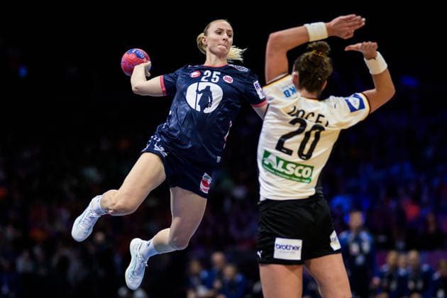 251214 Henny Ella Reistad of Norway during the IHF Women s World Championship, WM, Weltmeisterschaft final between Germany and Norway on December 14, 2025 in Rotterdam. Photo: Joel Marklund BILDBYRAN kod JM JM0758 bbeng handball handboll handball vm handball-vm handbolls-vm ihf handball world championship world handball championship 2025 world championship 2025 final tyskland norway norge germany dam Copyright: JOELxMARKLUND BB251214JM032