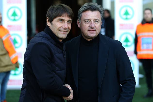 Ar Udine 14 12 2025 - campionato di calcio serie A Udinese-Napoli foto Andrea Rigano Image nella foto: Antonio Conte-Kosta Runjaic 
