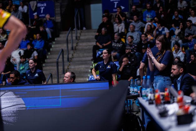 easycredit BBL, Frankfurt Skyliners - Science City Jena, 14.12.2025 Spiel der easycredit BBL Frankfurt Skyliners - Science City Jena; am 10. Spieltag der Saison 25 26 in der Süwag Energie ARENA am 14.12.2025 Copyright: xBEAUTIFULxSPORTS Hahnex