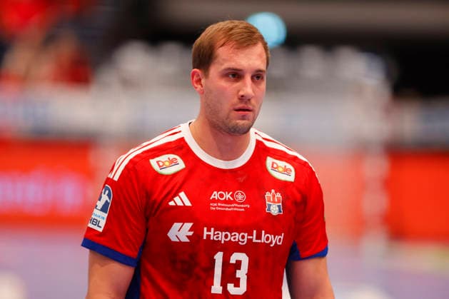 Handball 1. Handball-Bundesliga, DAIKIN HBL 2025 2026 - Handball Verein Hamburg (HSVH) vs. GWD Minden Niklas Weller (Hamburg) im Portrait . Sporthalle Hamburg Hamburg Foto: Frank Schoof