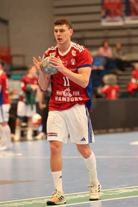 Handball Daikin Handball Bundesliga 2025 2026 - Handball Verein Hamburg vs. GWD Minden Nicolaj Jï¿½rgensen Joergensen (Hamburg), Sporthalle Hamburg Hamburg