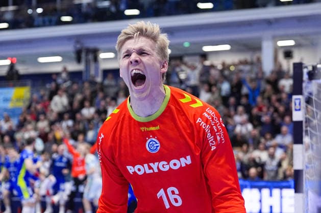 14.12.2025, xydrx, Handball, 1.HBL, VfL Gummersbach - SC Magdeburg, Schwalbe-Arena: Bertram Obling (VfL Gummersbach 16) jubelnd Photo: xYannisxDreimannxPressefotoKochx Nordrhein-Westfahlen Deutschland