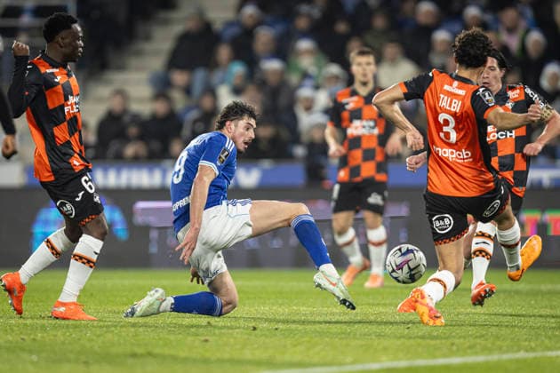 FOOTBALL: Ligue 1 Racing Strasbourg (RCS) vs Lorient. 14 12 2025 Stade de la Meinau. Strasbourg - France Joaquin Panichelli 9 (RCS)  Copyright: xelyxandroxcegarrax