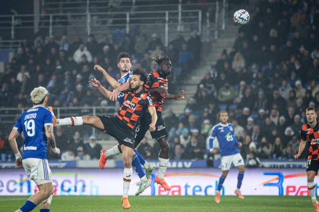 FOOTBALL: Ligue 1 Racing Strasbourg (RCS) vs Lorient. 14 12 2025 Stade de la Meinau. Strasbourg - France Joaquin Panichelli 9 (RCS)  Copyright: xElyxandroxCEGARRAx