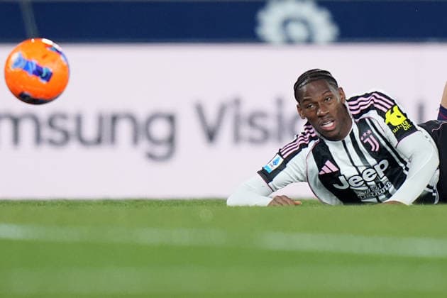 Juventus™ Jonathan David during the Serie A soccer match between Bologna and Juventus at the Dallara Stadium in Bologna , north Italy - Sunday , December 14 , 2025. - Soccer .  Copyright: xSpada LaPressex