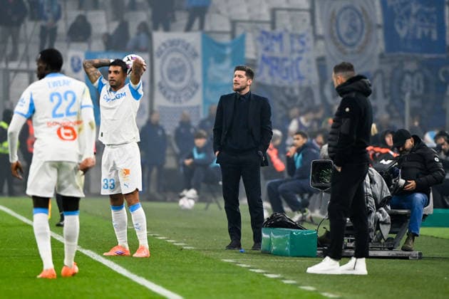 Olympique de Marseille v AS Monaco FC - Ligue 1 McDonald s 2025 2026 Sebastien POCOGNOLI (Entraineur Monaco ASM) during the Ligue 1 McDonald s match between Marseille and Monaco at Stade Velodrome on December 14, 2025 in Marseille, France. Marseille France  Copyright: xFEPx 776348233