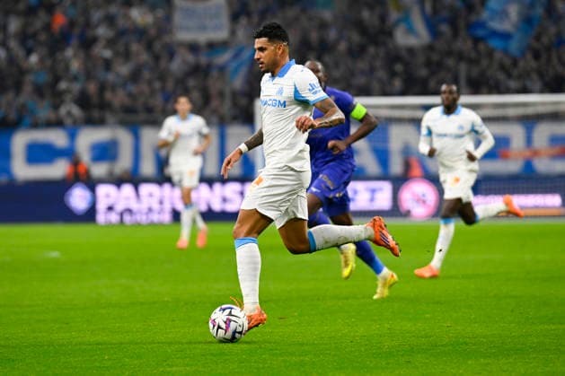 FOOTBALL : Olympique de Marseille VS AS Monaco - Ligue 1 Mc™Donalds - 14 12 2025 Emerson (OM) - Ligue 1 Mc™Donalds match between Olympique de Marseille and AS Monaco on December 14, 2025 at the Orange Velodrome Stadium in Marseille. MarseilleFrance  Copyright: xWilliamxCannarellax