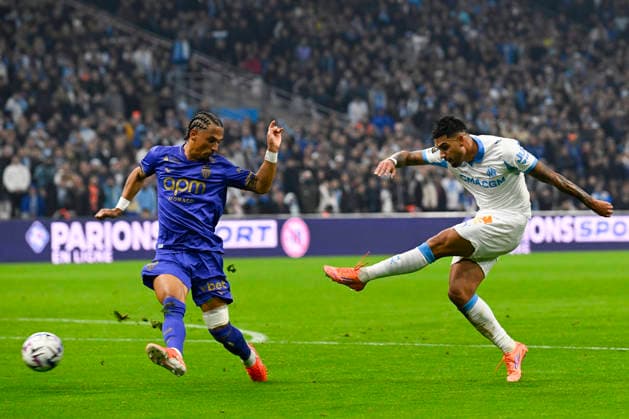 FOOTBALL : Olympique de Marseille VS AS Monaco - Ligue 1 Mc™Donalds - 14 12 2025 Emerson (OM) - Ligue 1 Mc™Donalds match between Olympique de Marseille and AS Monaco on December 14, 2025 at the Orange Velodrome Stadium in Marseille. MarseilleFrance  Copyright: xWilliamxCannarellax