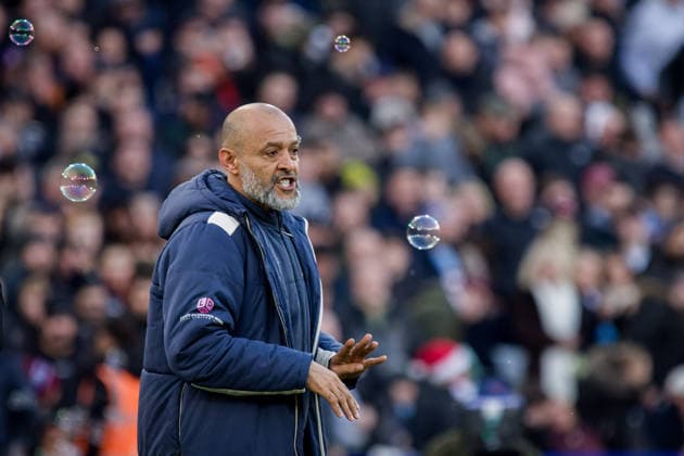 LONDON, ENGLAND - DECEMBER 14: Nuno Espirito Santo manager of West Ham during the Premier League match between West Ham United and Aston Villa at London Stadium on December 14, 2025 in London, England. SPO 
