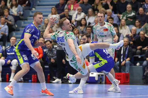 14.12.2025, xtgx, VfL Gummersbach - SC Magdeburg v.l. Omar Ingi Magnusson (Magdeburg, 14) Gummersbach