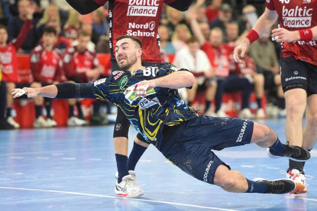 Handball I Herren I Saison 2025-2026 I Bundesliga I 17. Spieltag I SG Flensburg-Handewitt - Rhein-Neckar Löwen I 14.12.2025 Jannik Kohlbacher (80, Rhein-Neckar Löwen) Copyright: xLobeca JanxKirschnerx