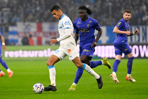 FOOTBALL : Olympique de Marseille VS AS Monaco - Ligue 1 Mc™Donalds - 14 12 2025 Mason Greenwood (OM) - Ligue 1 Mc™Donalds match between Olympique de Marseille and AS Monaco on December 14, 2025 at the Orange Velodrome Stadium in Marseille. MarseilleFrance  Copyright: xWilliamxCannarellax