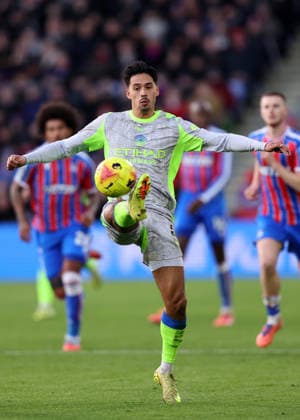London, England, 14th December 2025. Tijjani Reijnders of Manchester City during the Crystal Palace vs Manchester City Premier League match at Selhurst Park, London. Picture credit should read: David Klein Sportimage EDITORIAL USE ONLY. No use with unauthorised audio, video, data, fixture lists, club league logos or live services. Online in-match use limited to 120 images, no video emulation. No use in betting, games or single club league player publications. SPI_DK_095_Crystal_Palace_Man_City SPI-4377-0095