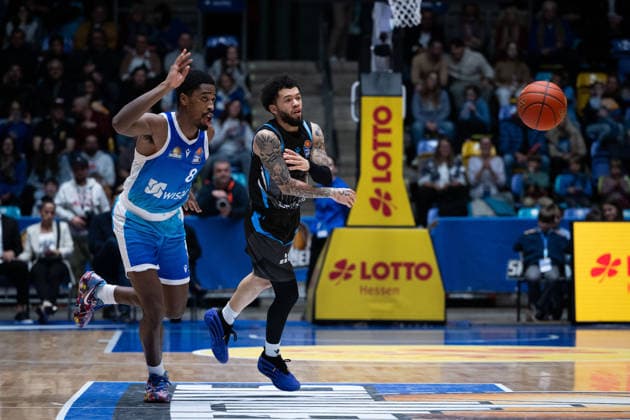 Christmas William (Frankfurt Skyliners, 08) GER, BBL, Frankfurt Skyliners vs. Science City Jena, SV Basketball, 1. Bundesliga, 10 Spieltag, Saison 2025 2026 14.12.2025 Eibner-Pressefoto Attila Ziga GER, BBL, Frankfurt Skyliners vs. Science City Jena, SV Basketball, 1. Bundesliga, 10 Spieltag, Saison 2025 2026 14.12.2025 Frankfurt am Main Copyright: xEibner-Pressefotox EP_AZA