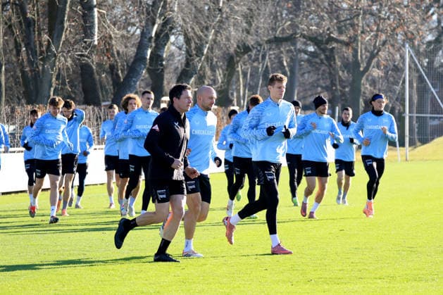DEU, DFL, 2. FBL Hertha BSC, Training, 15.12.2025, Sportforum, Berlin, DEU, DFL, 2. FBL Hertha BSC, Training, im Bild Hertha-Spielerkreis, DFL - regulations prohibit any use of Photographs as image sequences and or quasi-video