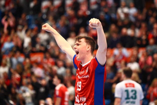 Handball I Herren I Saison 2025 2026 I Bundesliga I 17. Spieltag I HSV Hamburg - GWD Minden I 14.12.2025 Maximilian Botta (19, HSV Hamburg) Hamburg Alsterdorfer Sporthalle Hamburg Deutschland Copyright: xLobeca RalfxHomburgx