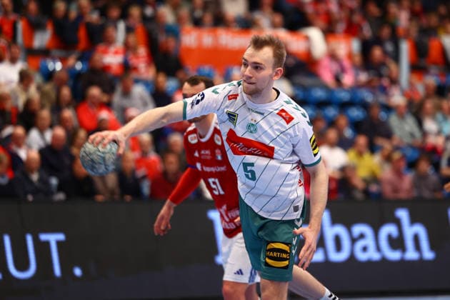 Handball I Herren I Saison 2025 2026 I Bundesliga I 17. Spieltag I HSV Hamburg - GWD Minden I 14.12.2025 Florian Kranzmann (5, GWD Minden) Hamburg Alsterdorfer Sporthalle Hamburg Deutschland Copyright: xLobeca RalfxHomburgx